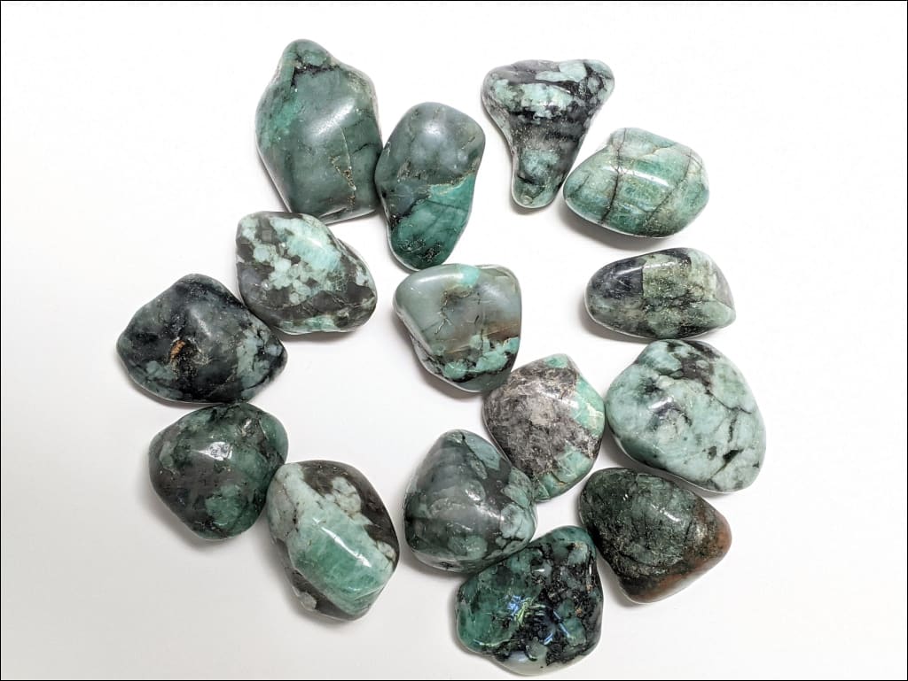 Gorgeous Emerald Tumbled Stone Ethically Sourced Crystals from Brazil