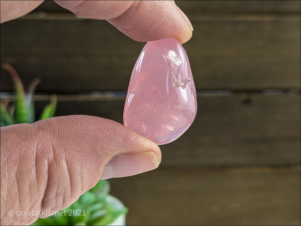 Beautiful Rose Quartz Tumbled Stone Ethically Sourced Crystals from Brazil