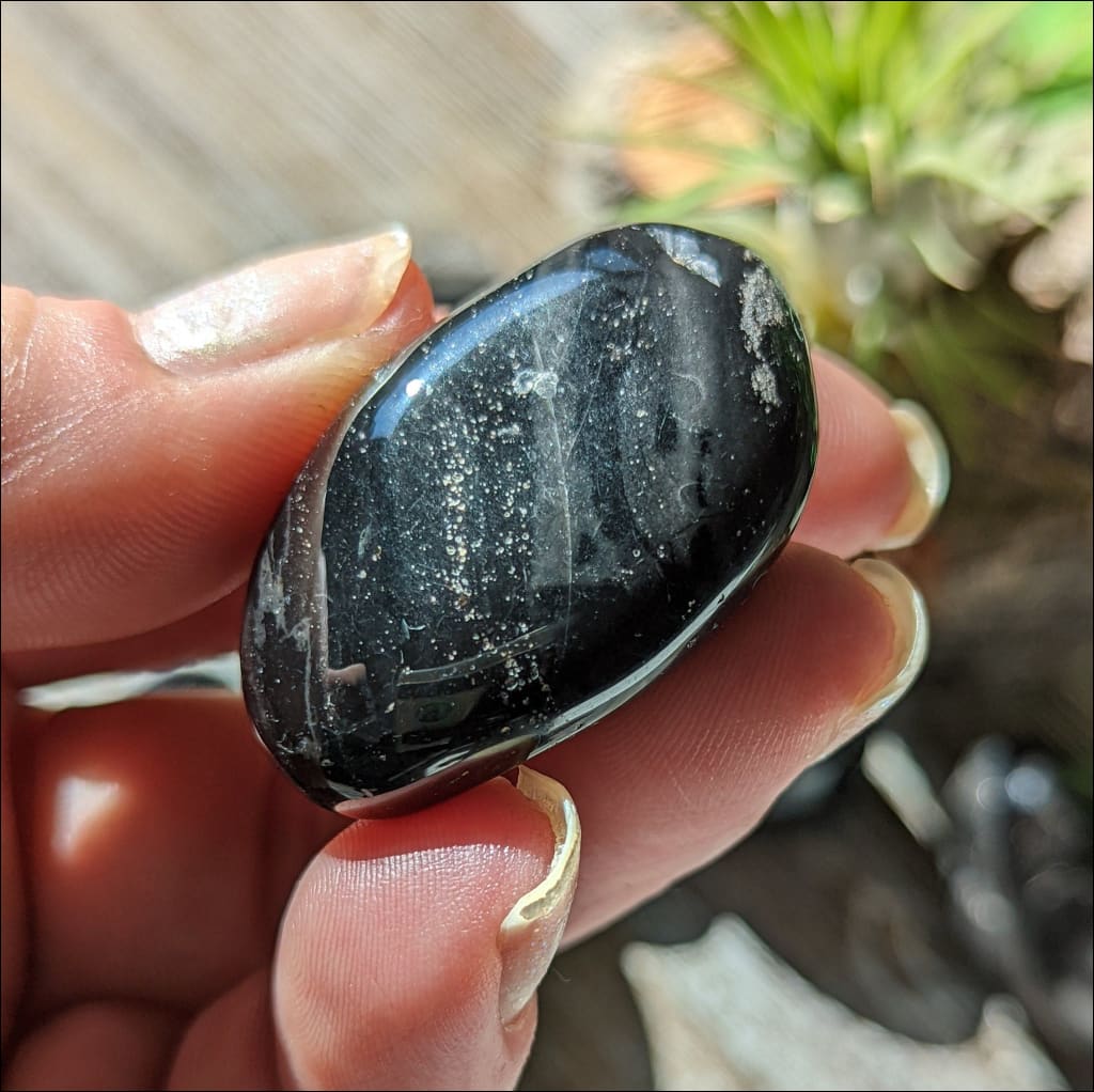 Shiny Black Onyx Tumbled Stones Large  Ethically Sourced from Brazil  Onyx Healing Crystal Gemstone