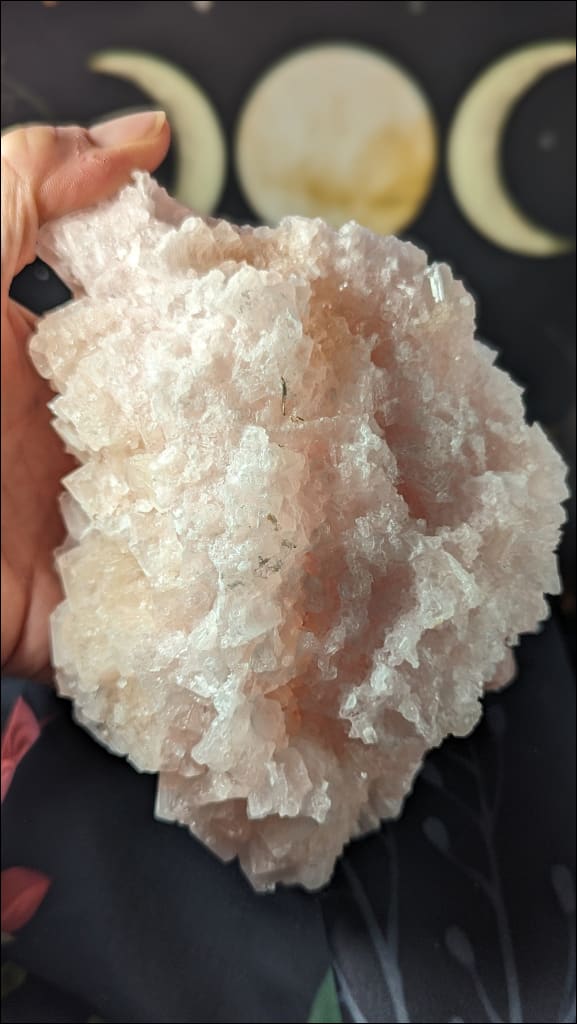Sparkly Pink Halite sourced from Searles Lake, San Bernardino Ca Crystals minerals rocks pink crystals large crystals healing crystal