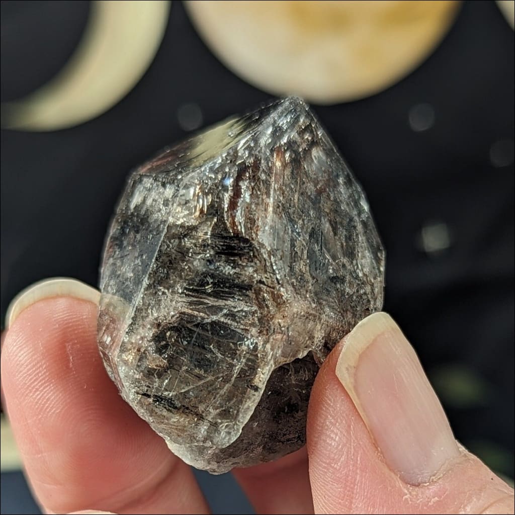 Tibetan Black Included Quartz quartz crystal black quartz crystals minerals healing crystals crystal points crystal shop minerals rocks