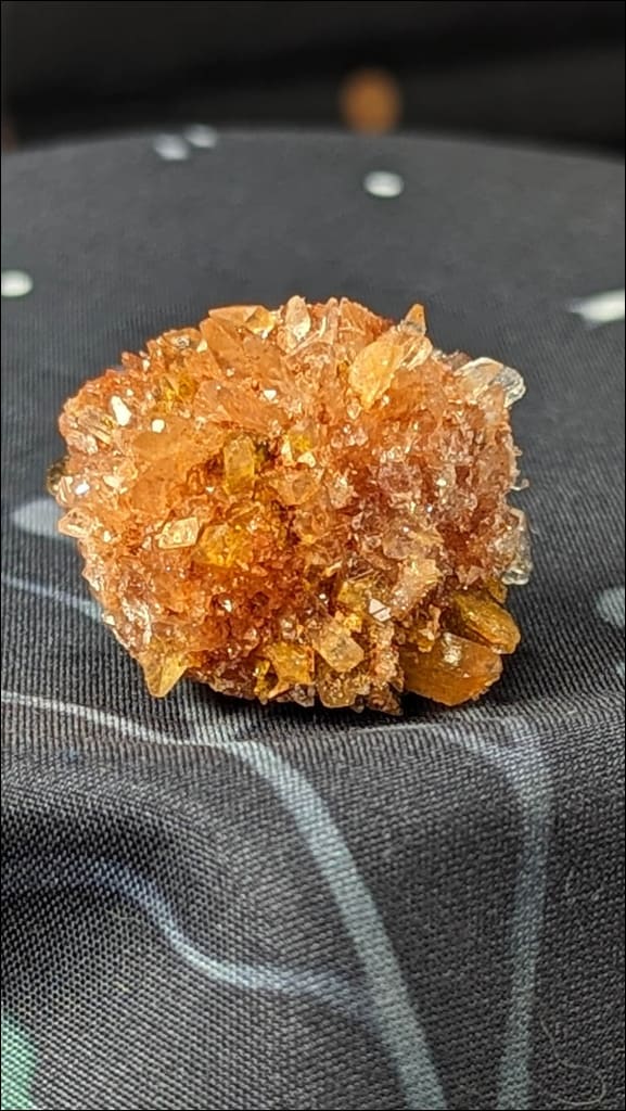 Beautiful Baby Creedite Mineral Durango, Mexico Creedite Specimen Creedite crystal Orange Creedite