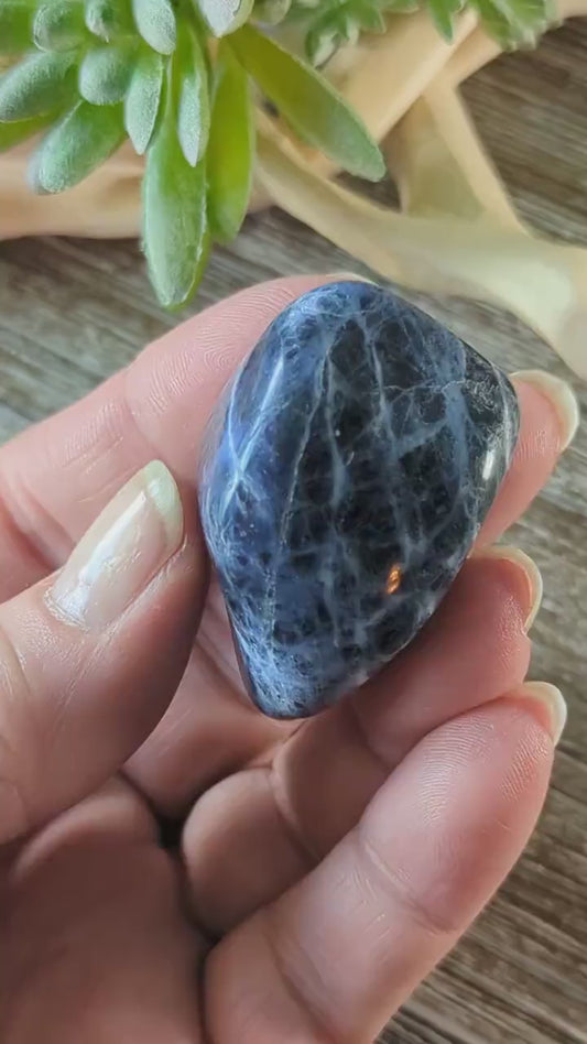 Sodalite Tumbled Stone Ethically Sourced Small  Medium  Large size  you pick