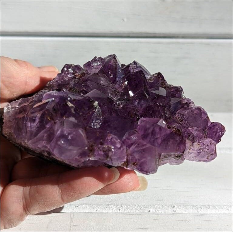 Gorgeous Deep Purple Amethyst Cluster Ethically Sourced Brazil