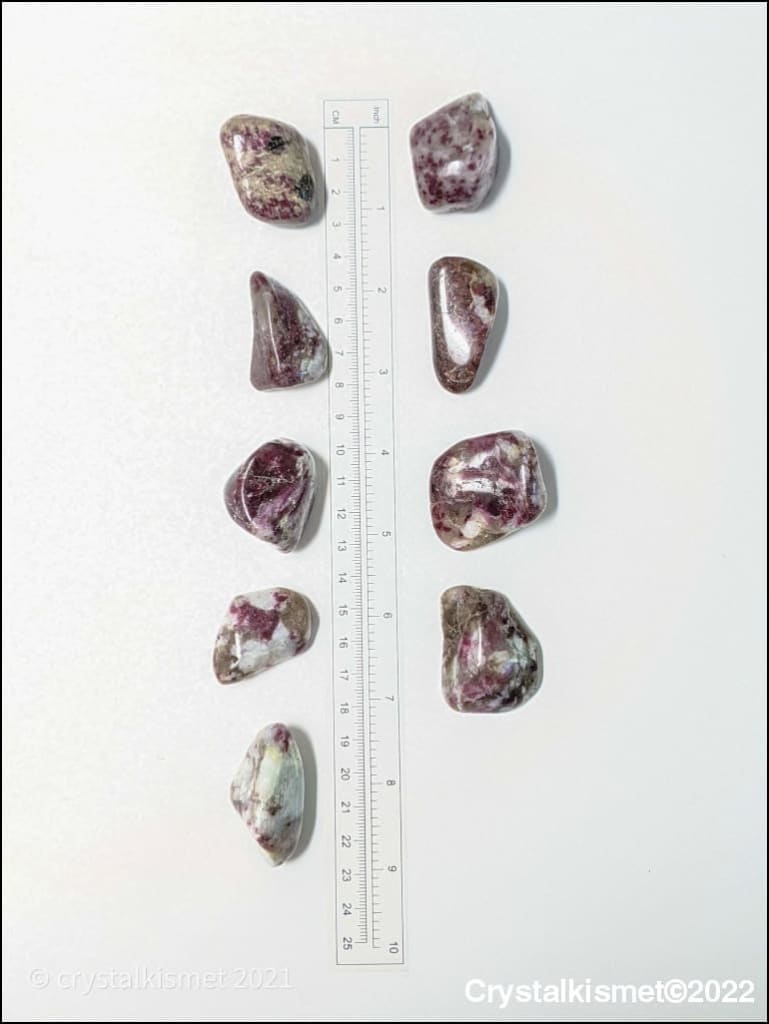 Ruby Tourmaline Tumbled Stones Ethically Sourced