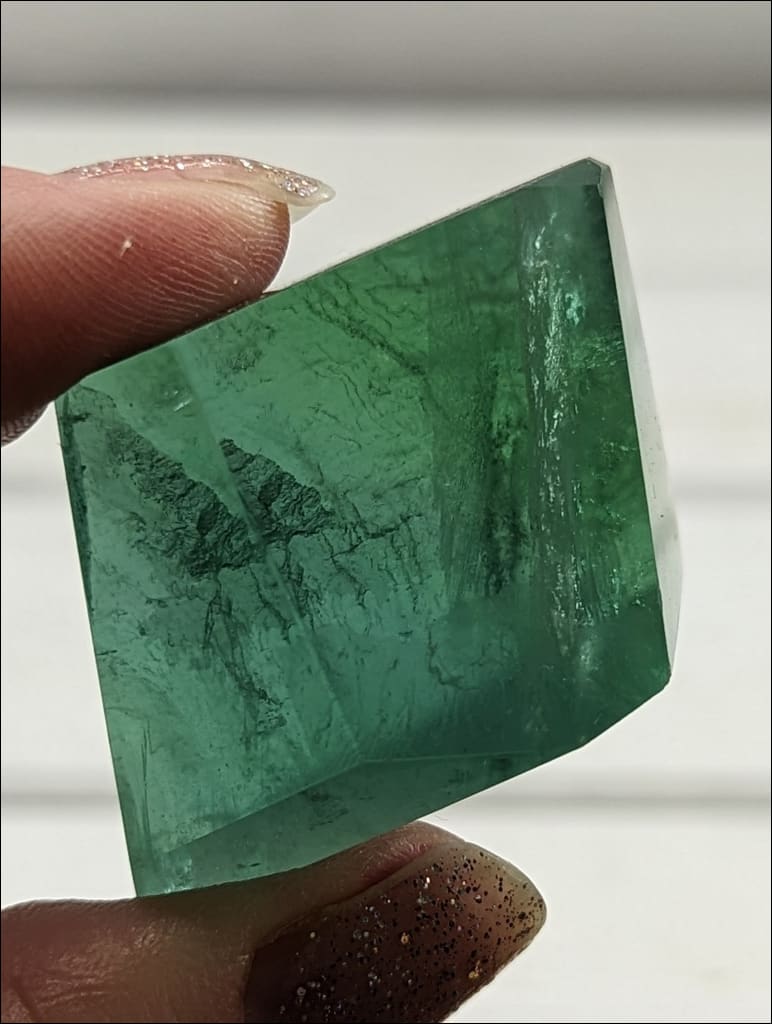 Colorful Green Fluorite polished freeform Crystal Sourced in China #1 High Quality