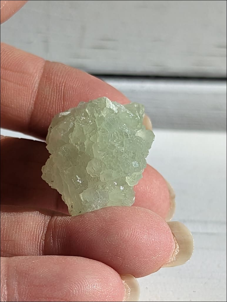 Beautiful Sparkly Raw Prehnite Cluster Small Ethically Sourced Morocco