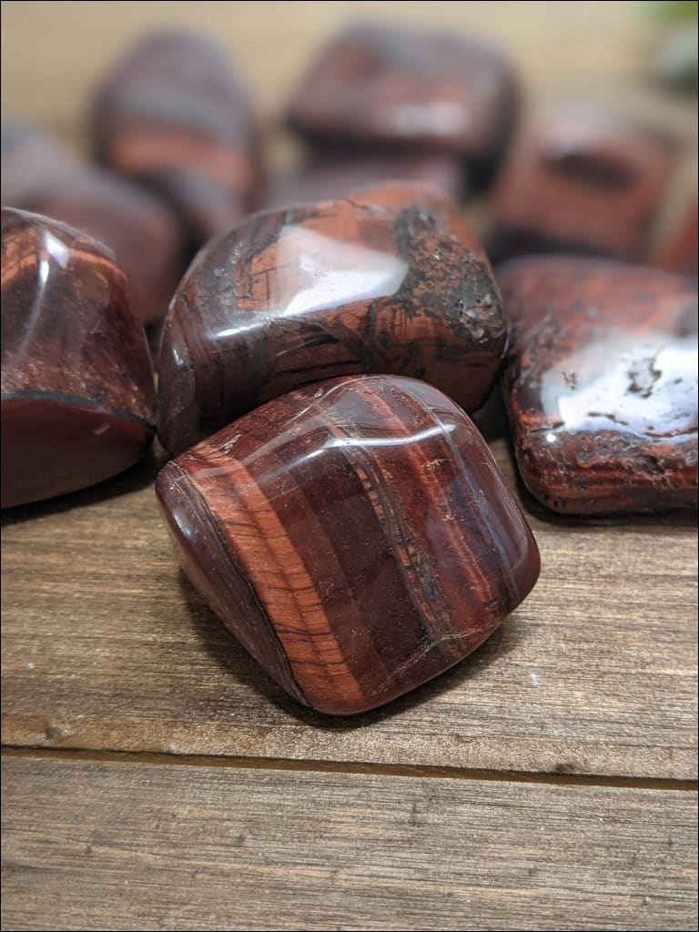 Gorgeous Red Tigers Eye large Tumbled Stone Ethically Sourced Crystals from Brazil