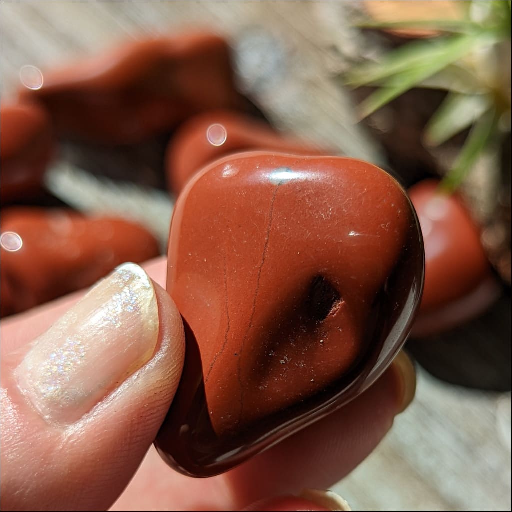 Gorgeous Red Jasper Large Tumbled Stone Ethically Sourced Crystals from Brazil