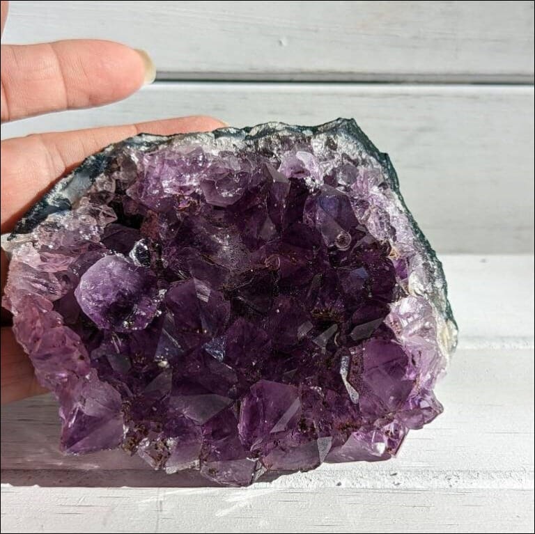 Gorgeous Deep Purple Amethyst Cluster Ethically Sourced Brazil