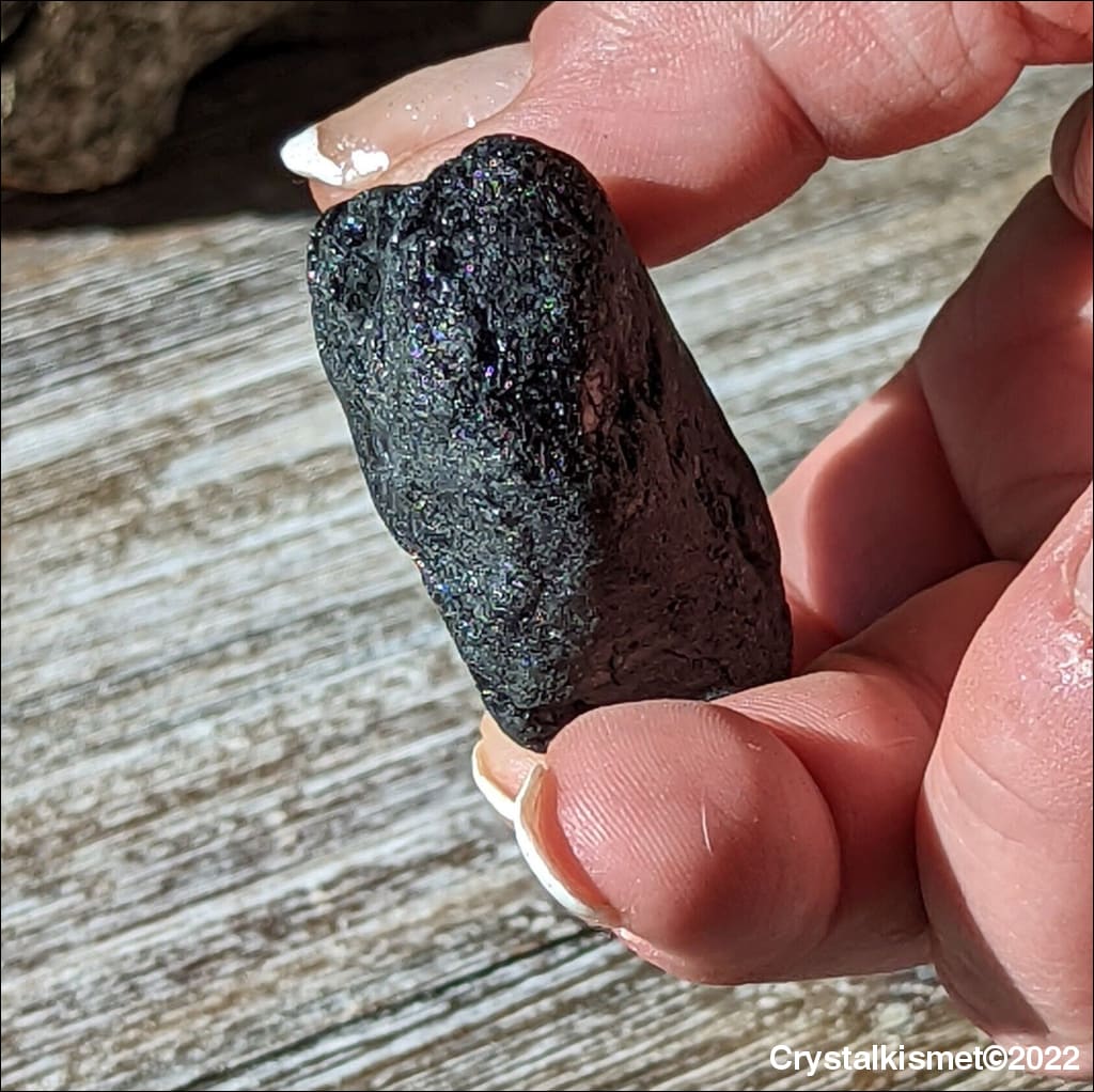 Rare Black Tourmaline Naturally Tumbled Ethically Sourced Brazil # 5