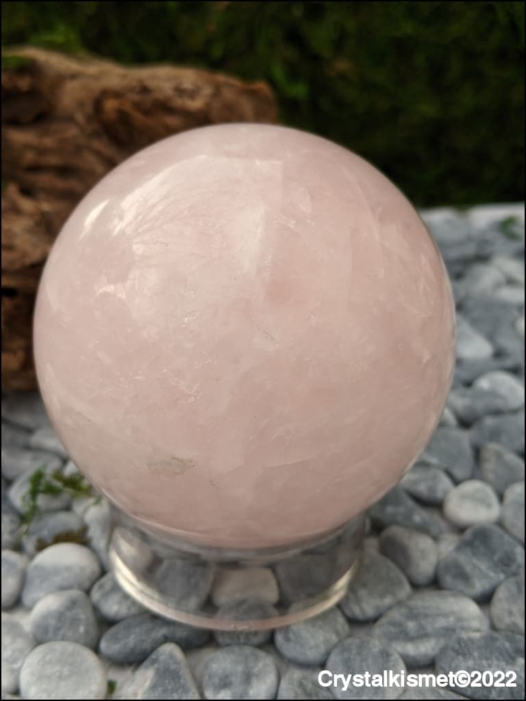 Rose Quartz Spear Ethically Sourced Free Stand Included - Crystal Kismet 