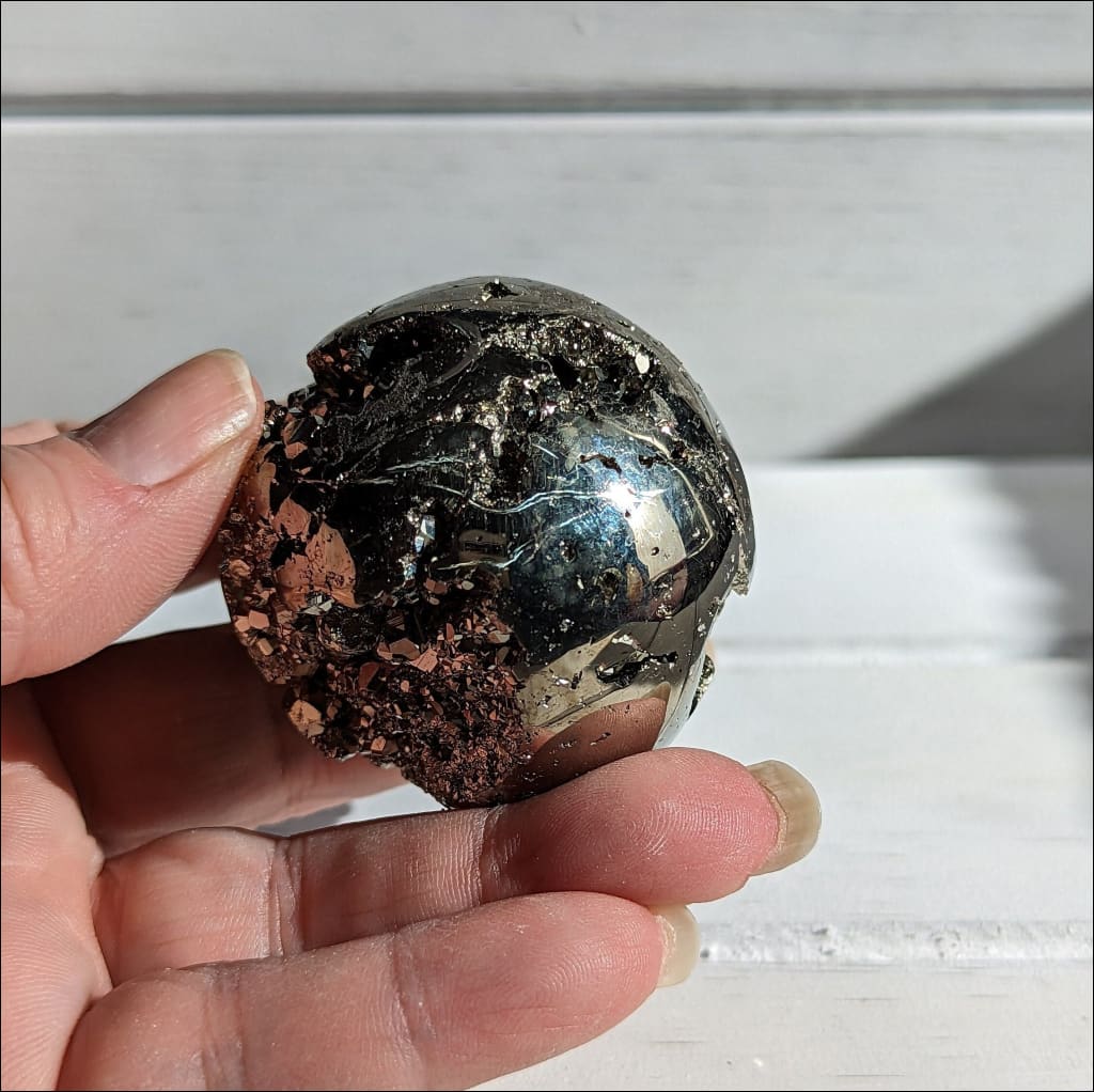 Shiny Pyrite Sphere Consciously Sourced Peru #1