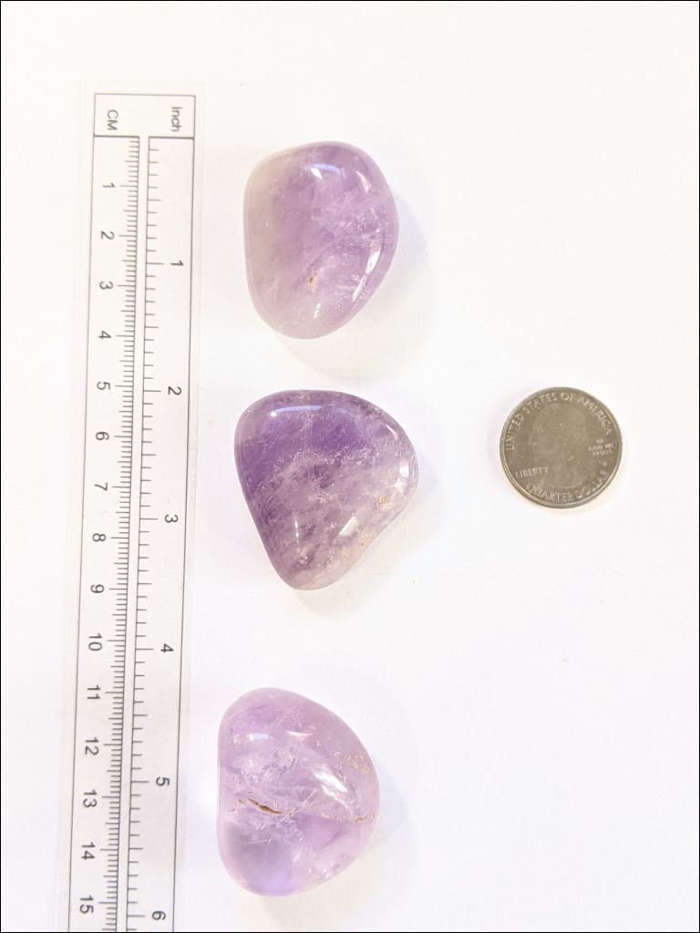 Large Gemmy Amethyst Tumbled Stone , Ethically Sourced crystals from Brazil