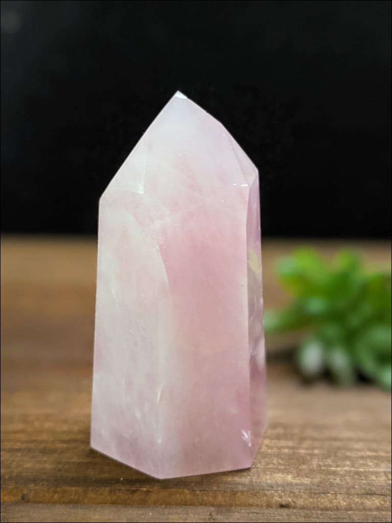 Dreamy Rose Quartz Tower Crystal Ethically Sourced Brazil