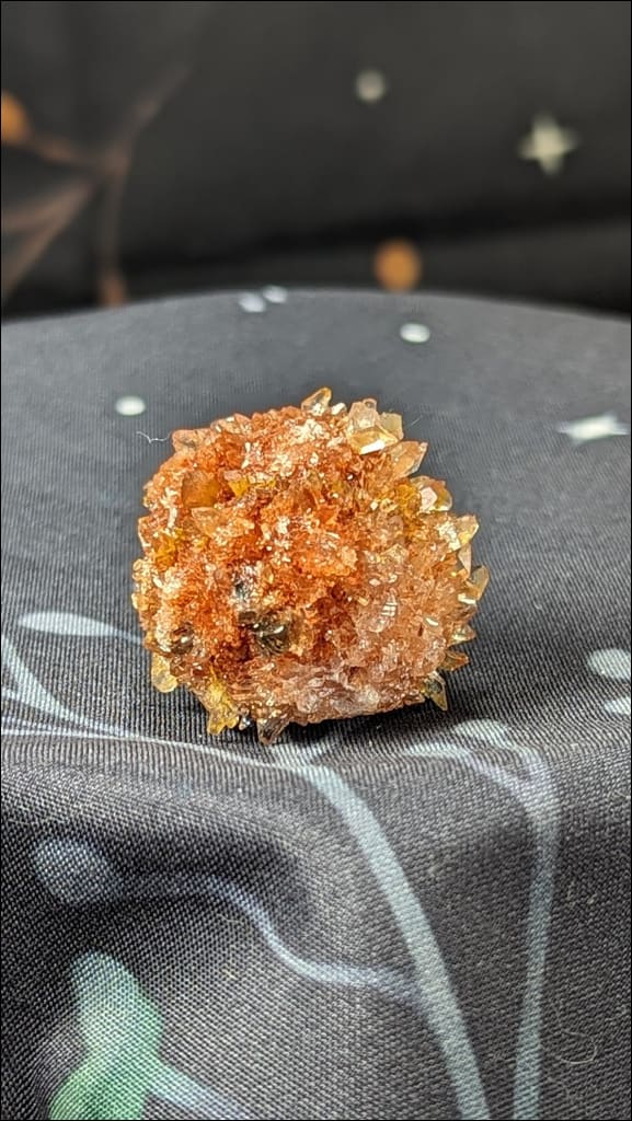 Beautiful Baby Creedite Mineral Durango, Mexico Creedite Specimen Creedite crystal Orange Creedite