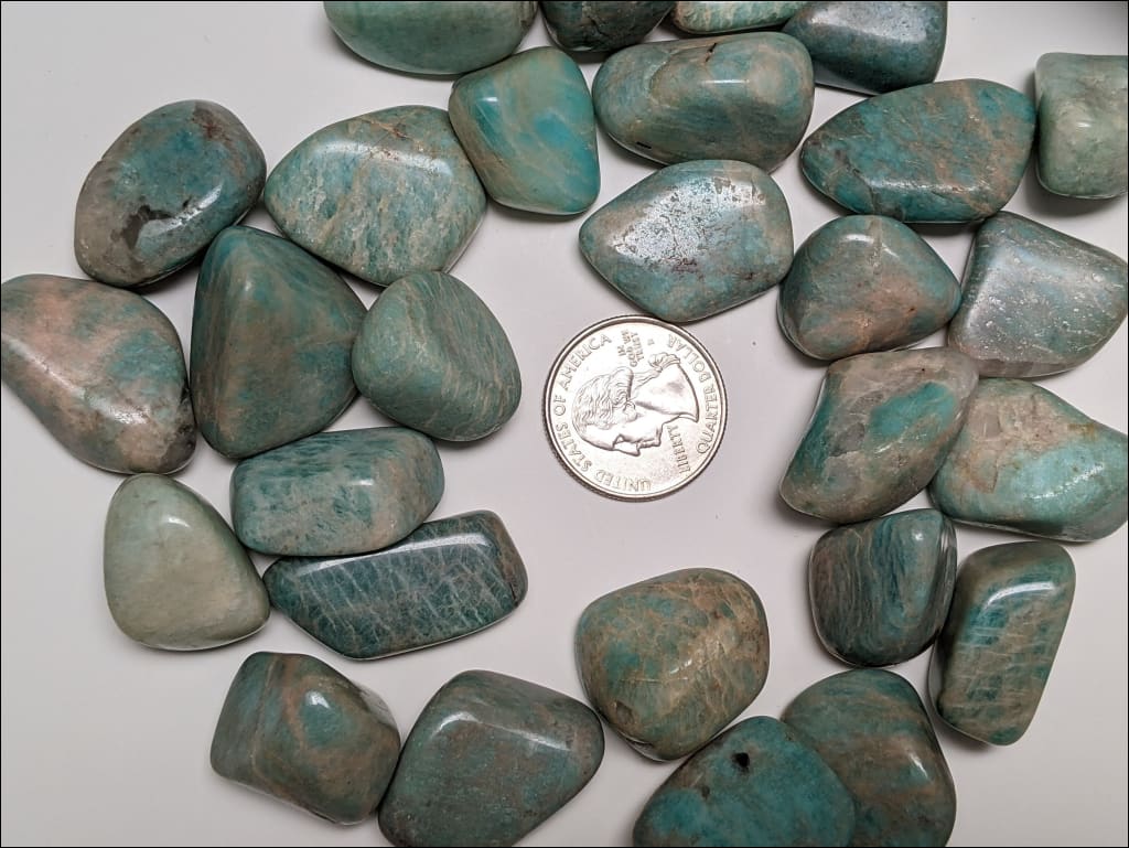 Gorgeous Amazonite Tumbled Stone  Ethically Sourced Crystals from Madagascar