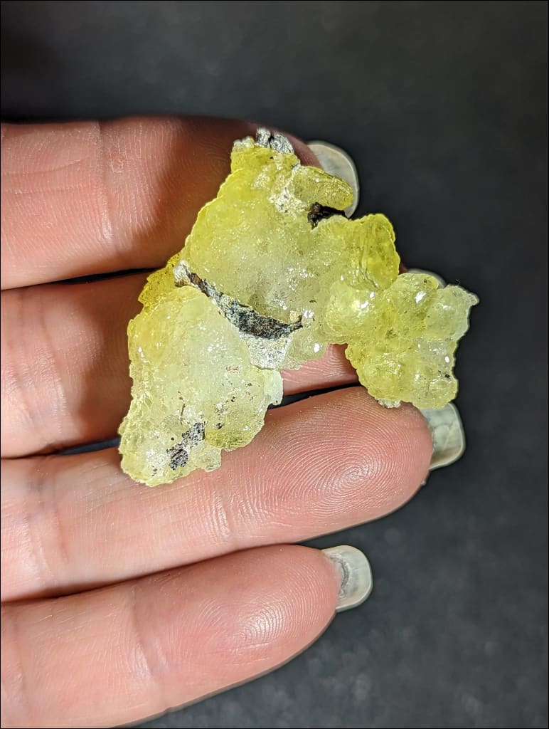 Beautiful Yellow Brucite crystal sourced in Pakistan