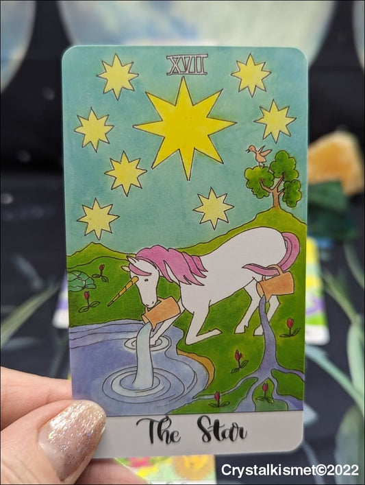 Colorful Tarot Cards  Crystal Unicorn Full 78 Card Tarot Deck