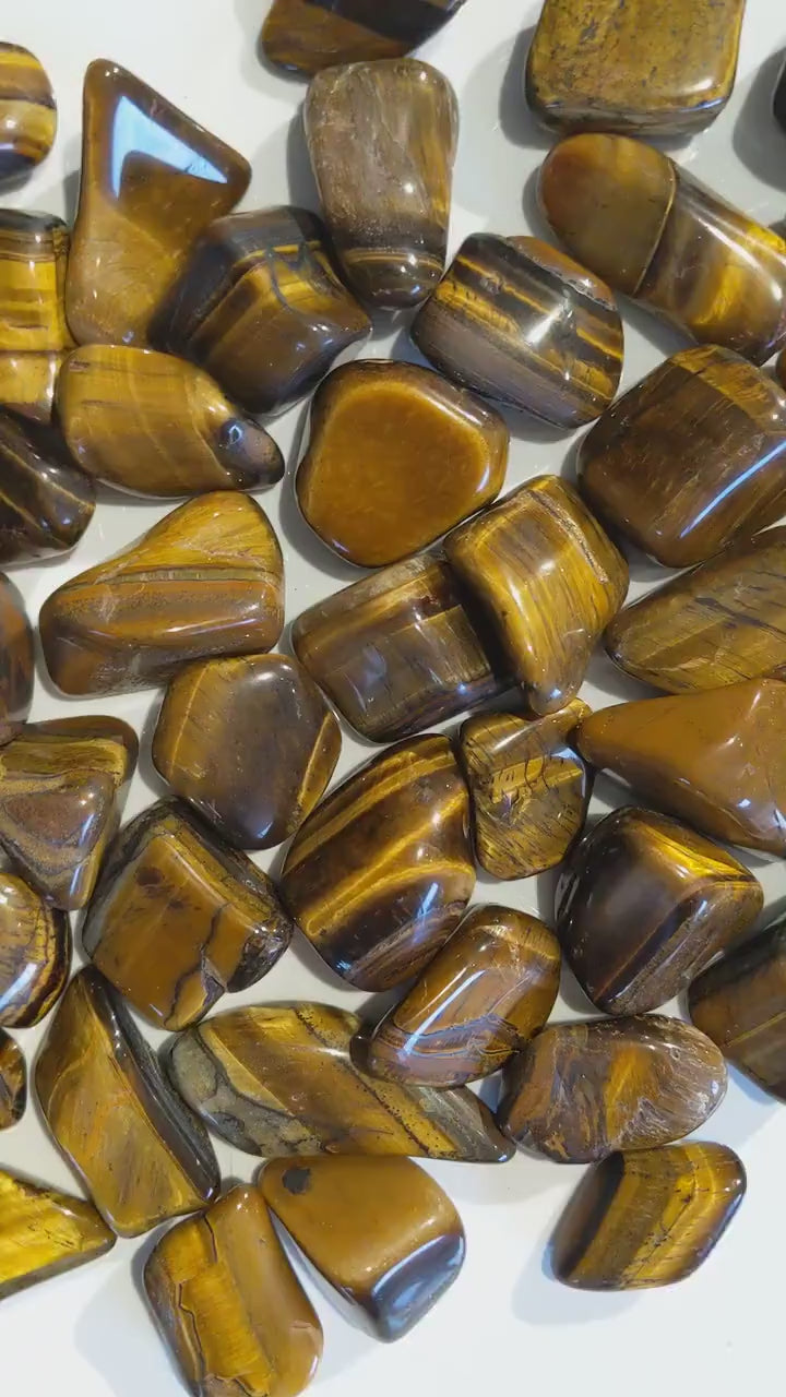 Tigers Eye Small Tumbled Stone, Ethically Sourced