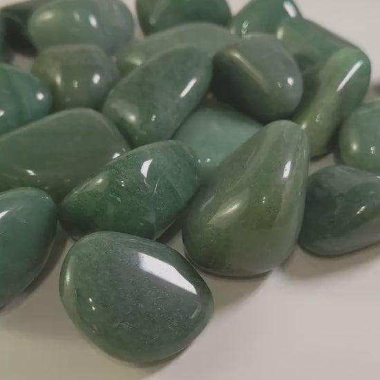 Green Aventurine Tumbled Stones Ethically Sourced