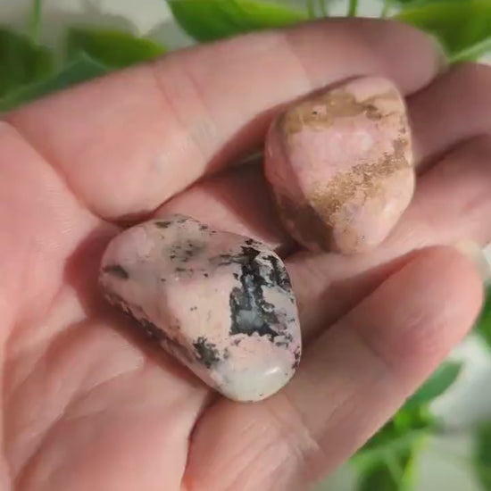 Rhodonite Tumbled Stone Ethically Sourced