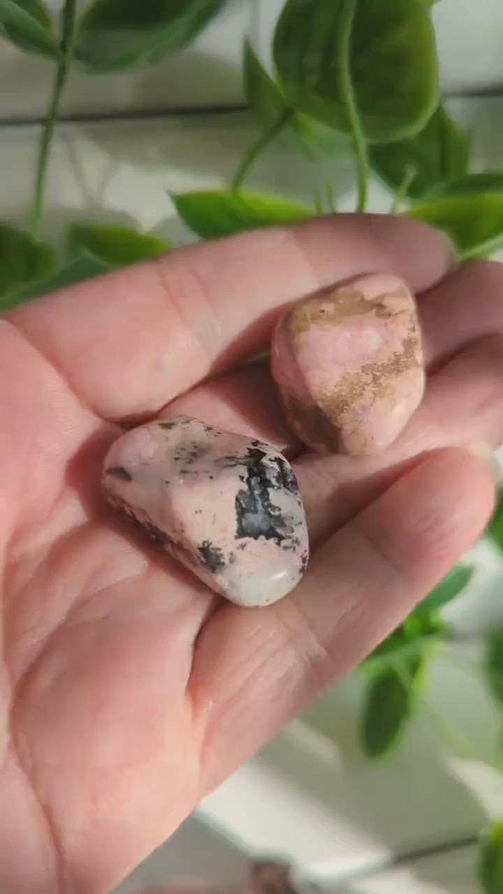 Rhodonite Tumbled Stone Ethically Sourced