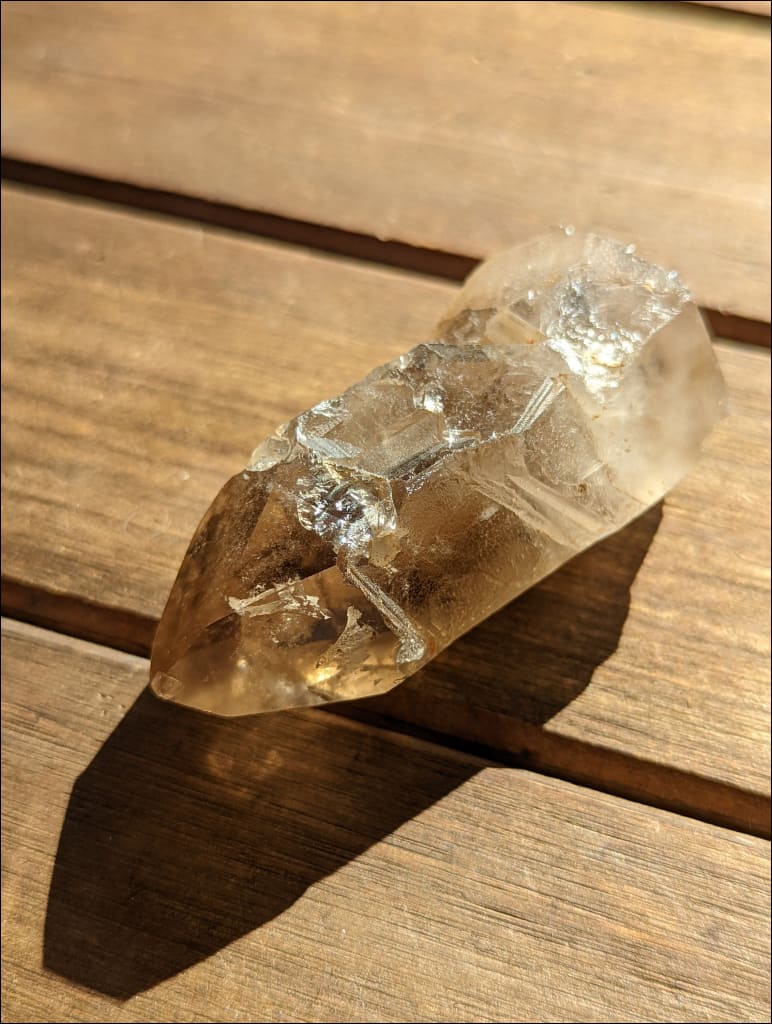 Natural Smoky Citrine Top Polished Tower Real Untreated Citrine, Ethically Sourced Healing Crystals