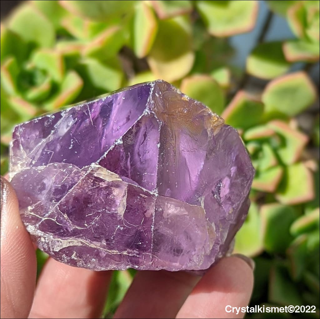 Large Polished Point Raw Amethyst Crystal  Ethically Sourced Brazil