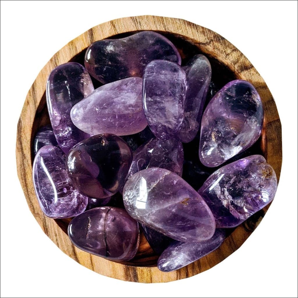 Beautiful Gemmy Amethyst Tumbled Stone Ethically Sourced Crystals from Brazil