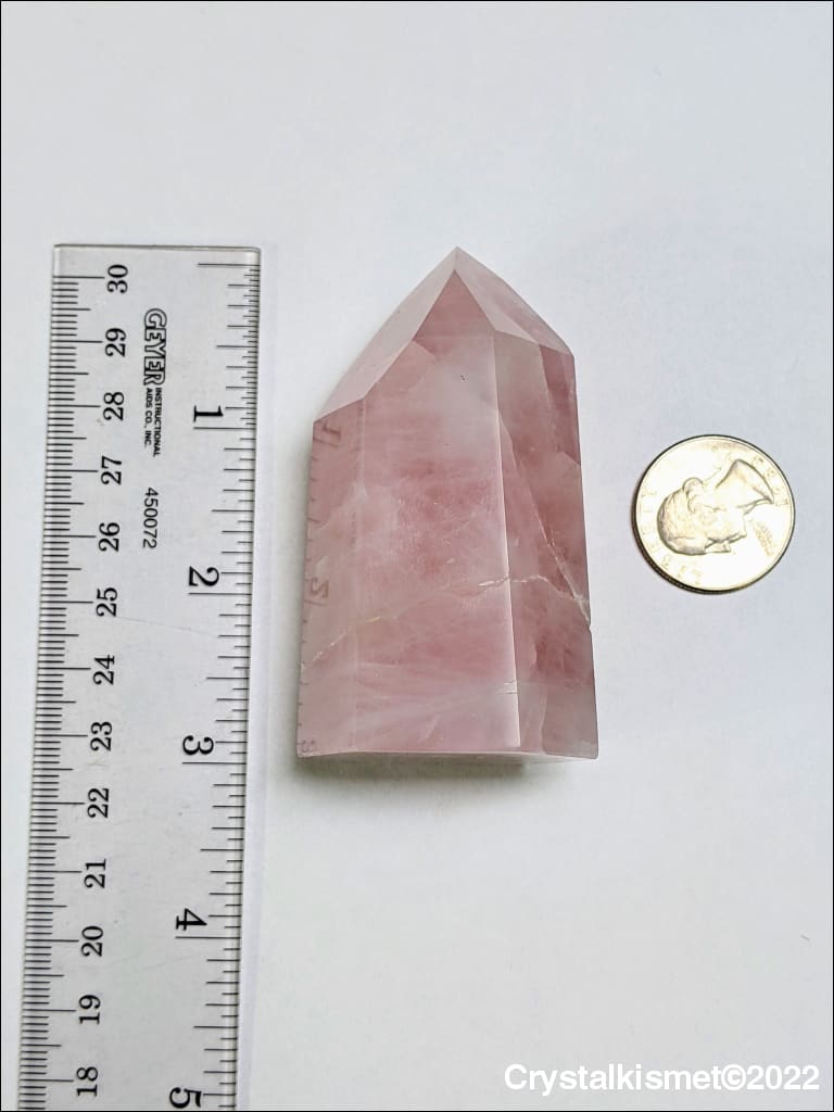 Rose Quartz Tower Crystal Ethically Sourced Brazil